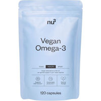 Produktbild von nu3 Omega-3 Kapseln vegan ohne Zusatzstoffe und Gelatine 60 Stück