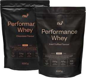 nu3 Performance Whey Iced Coffee Chocolate Protein Pulver zuckerfrei ohne Zusatzstoffe – Bild 1 von 1