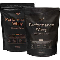 Produktbild von nu3 Performance Whey Iced Coffee Chocolate Protein Pulver zuckerfrei ohne Zusatzstoffe
