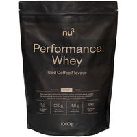 Produktbild von nu3 Performance Whey Iced Coffee Protein Pulver zuckerfrei ohne Zusatzstoffe
