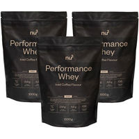 Produktbild von nu3 Performance Whey Iced Coffee Protein Pulver zuckerfrei ohne Zusatzstoffe