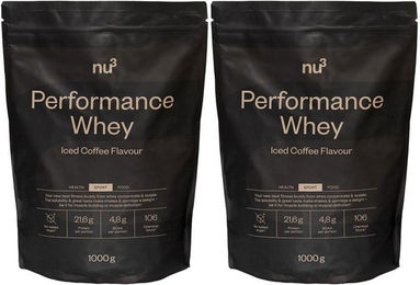 nu3 Performance Whey Iced Coffee Pulver zuckerfrei ohne Zusatzstoffe – Bild 1 von 2