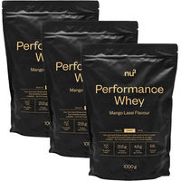 Produktbild von nu3 Performance Whey Mango Lassi Protein Pulver zuckerfrei ohne Zusatzstoffe