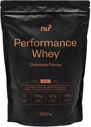 nu3 Performance Whey Protein Mischung Schokolade zuckerfrei ohne Zusatzstoffe Pulver – Bild 1 von 2