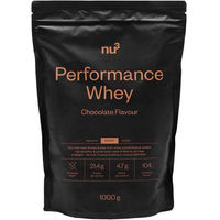 Produktbild von nu3 Performance Whey Protein Mischung Schokolade zuckerfrei ohne Zusatzstoffe Pulver