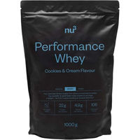 Produktbild von nu3 Performance Whey Proteinpulver Cookies & Cream zuckerfrei ohne Zusatzstoffe 1000 g