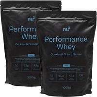 Produktbild von nu3 Performance Whey Proteinpulver Cookies & Cream zuckerfrei ohne Zusatzstoffe