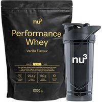 Produktbild von nu3 Performance Whey Proteinpulver Vanille ohne Zusatzstoffe 1000 g