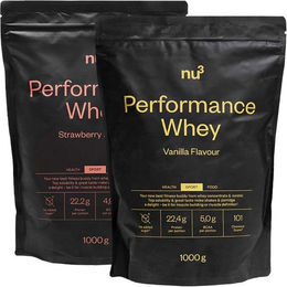 nu3 Performance Whey Pulver Vanille und Erdbeere zuckerfrei ohne Zusatzstoffe – Bild 1 von 1