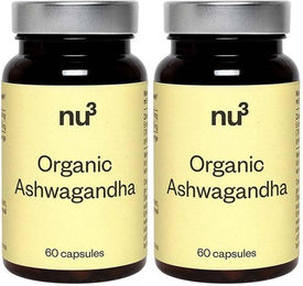 nu3 Premium Bio Ashwagandha Kapseln vegan 120 Stück – Bild 1 von 2