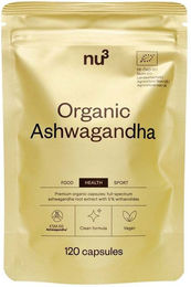 nu3 Premium Bio Ashwagandha Kapseln vegan 120 Stück – Bild 1 von 1