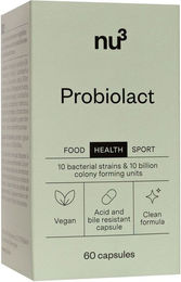 nu3 Probiolact Vegan Kapseln ohne Zusatzstoffe und Gelatine 60 Stück – Bild 1 von 1