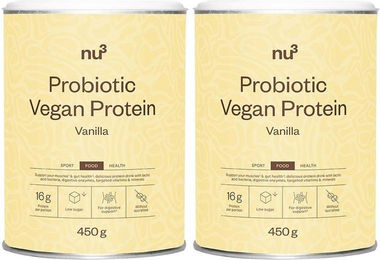 nu3 Probiotic Vegan Mehrkomponenten Protein Pulver Vanille zuckerfrei – Bild 1 von 1