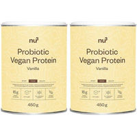 Produktbild von nu3 Probiotic Vegan Mehrkomponenten Protein Pulver Vanille zuckerfrei