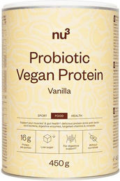 nu3 Probiotic Vegan Mehrkomponenten Protein Pulver Vanille zuckerfrei 450 g – Bild 1 von 1