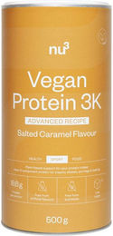 nu3 Vegan Protein 3K Advanced Mehrkomponenten Protein Pulver Salted Caramel 500 g – Bild 1 von 2