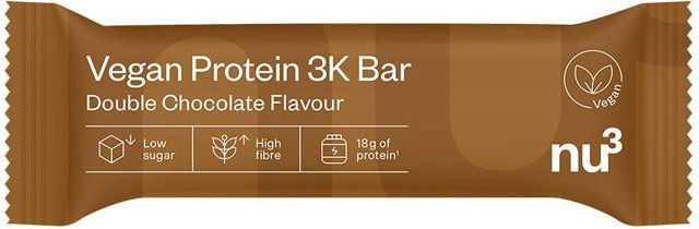 nu3 Vegan Protein 3K Bar Double Chocolate Vegan Proteinriegel Schokolade – Bild 1 von 1