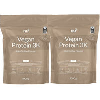 Produktbild von nu3 Vegan Protein 3K Mehrkomponenten Protein Pulver Iced Coffee zuckerfrei