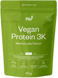 nu3 Vegan Protein 3K Mehrkomponenten Protein Pulver Matcha Latte 510 g – Bild 1 von 1