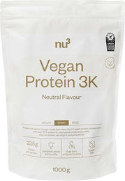 nu3 Vegan Protein 3K Mehrkomponenten Protein Pulver Neutral ohne Zusatzstoffe – Bild 1 von 1