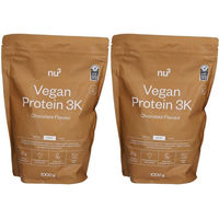 Produktbild von nu3 Vegan Protein 3K Mehrkomponenten Protein Pulver Schokolade zuckerfrei