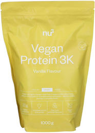 nu3 Vegan Protein 3K Mehrkomponenten Protein Pulver Vanille zuckerfrei – Bild 1 von 1