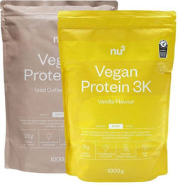 nu3 Vegan Protein 3K Shake Iced Coffee und Vanille Mehrkomponenten Protein Pulver vegan ohne Zusatzstoffe – Bild 1 von 1