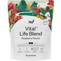 Produktbild von nu3 Vital Life Blend Raspberry Beauty-Kollagen-Kombi Pulver zuckerfrei ohne Zusatzstoffe