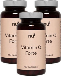 nu3 Vitamin C Forte Ascorbinsäure 500 mg Kapseln vegan und glutenfrei – Bild 1 von 2