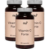 Produktbild von nu3 Vitamin C Forte Ascorbinsäure 500 mg Kapseln vegan und glutenfrei