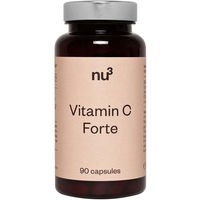 Produktbild von nu3 Vitamin C Forte Ascorbinsäure 500 mg Kapseln vegan vegetarisch glutenfrei