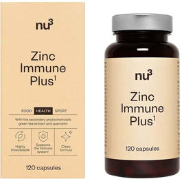 nu3 Zinc Immune Plus Zink Bisglycinat Vegan 120 Kapseln – Bild 1 von 2