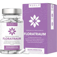 Produktbild von Nuala Naturals FLORATRAUM Kulturen Komplex mit 25 Bakterienstämmen vegan Kapseln 60 Stück
