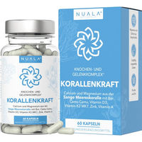 Produktbild von Nuala Naturals KORALLENKRAFT Knochen- und Gelenk Komplex mit Algenkalk Sango Meereskoralle 60 Kapseln