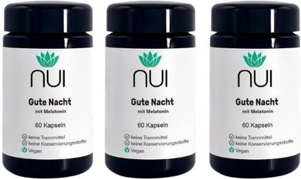 NUI Gute Nacht Melatonin Kapseln 180 Stück – Bild 1 von 2