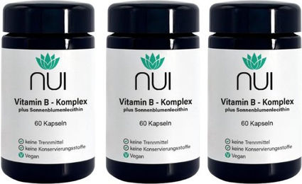 NUI Vitamin B Komplex Kapseln 180 Stück – Bild 1 von 2