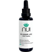 Produktbild von NUI Vitamin D3 & K2 Tropfen 2500 IE vegan mit Flechtenextrakt 30 ml