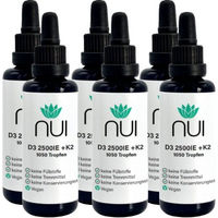 Produktbild von NUI Vitamin D3 & K2 Tropfen vegan mit Flechtenextrakt 2500 IE