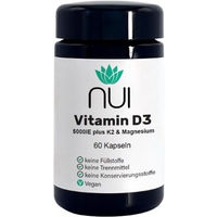 Produktbild von NUI Vitamin D3 und K2 mit Magnesium 5000 IE vegan Kapseln 60 Stück