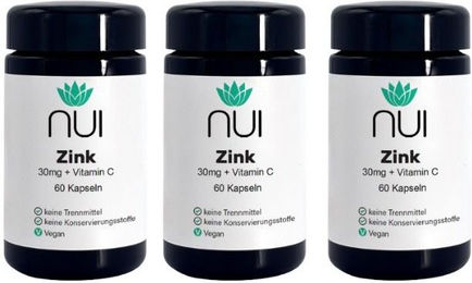 NUI Zink plus Vitamin C Kapseln 180 Stück – Bild 1 von 2