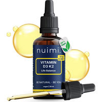 Produktbild von nuimi Vitamin D3 K2 Tropfen 1000 IE vegan für Erwachsene