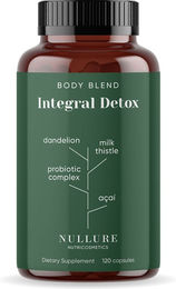 Nullure Integral Detox Kapseln mit Mariendistel Löwenzahn Kurkuma und Ingwer vegan 120 Stück – Bild 1 von 5