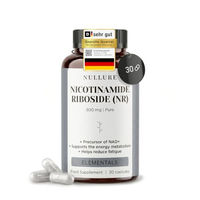 Produktbild von Nullure Nicotinamid Ribosid 300 mg Kapseln 30 Stück vegan laktosefrei glutenfrei ohne Zusatzstoffe