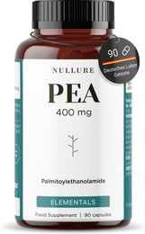 Nullure PEA Palmitoylethanolamid 400 mg Kapseln vegan laktosefrei glutenfrei 90 Stück – Bild 1 von 3