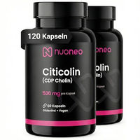 Produktbild von nuoneo Citicolin CDP Cholin 500 mg Kapseln 120 Stück vegan ohne Zusatzstoffe