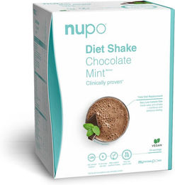 NUPO Diät Shake Schokolade-Minze Vegan Glutenfrei Pulver 10 Portionen – Bild 1 von 1