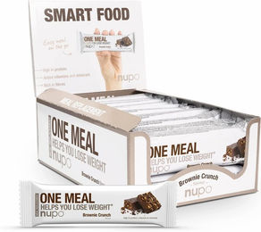 Nupo One Meal Bar Brownie Crunch Proteinriegel Low Sugar 15 x 60g – Bild 1 von 2