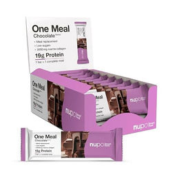 Nupo One Meal Bar Chocolate High Protein Mahlzeitenersatz Riegel mit Kollagen Low Sugar 15 x 60g – Bild 1 von 2
