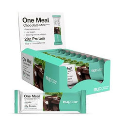 NUPO One Meal Bar Chocolate-Mint Proteinriegel mit Kollagen Low Sugar 15 x 60g – Bild 1 von 2