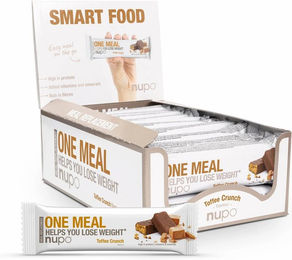 Nupo One Meal Protein Riegel Toffee Crunch Low Sugar ohne Aspartam 15 x 60g – Bild 1 von 1